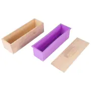 Rectangular Wooden Soap Mold With Silicone Liner Cover Loaf Soap Mold Tool Diy Soap Candle Mold 120