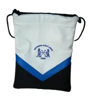 NEW National Golf Links by PRG Embroidered Vinyl Valuables Pouch Bag 9" by 7"