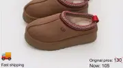 New UGG Women Tazz platform Suede slipper (black, Beige, Brown(shown first pic))