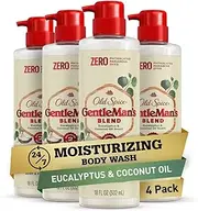 Old Spice Men's Body Wash GentleMan's Blend Eucalyptus and Coconut Oil 18 oz Pack of 4