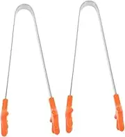 STOBAZA Mini Tongs Hand Shape Silicone Food Clips Set for Pasta Candy Ice Sugar Cubes BBQ Cake Stainless Steel Kitchen Tools