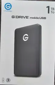 G-Technology G-DRIVE 1TB Mobile USB 3.0 Portable External Hard Drive