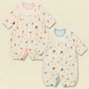 哆愛 日本 四季 長袖連身衣 (50-60碼) 三層棉 長袖連身衣 新生兒服 嬰兒衣服 寶寶衣服 嬰兒服 新生兒連身衣