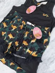 NEW PETER ALEXANDER WOMENS LEOPARD Print TANK And SHORTS PJ SET medium