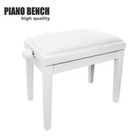 在飛比找蝦皮購物優惠-【傑夫樂器行】 PIANO BENCH 白色鋼琴椅 PJ01