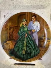 VTG 1984 Gone with the Wind "Scarlett's Green Dress" Knowles Limit Edition plate