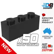 50x Genuine LEGO 1 x 3 Building Bricks [3622] Assorted Colours - BRAND NEW