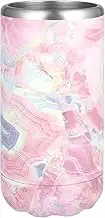 Avanti Slim Double Wall Insulated Can and Stubbie Holder, Pink Marble