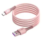 Charging Cable Type-C 5A Fast Charging Data Cord For Samsung Calaxy Pink 1M