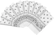 [Vamqor] 100% Cotton 10 Pack,12 Pack Fine Bandanas Professional Factory Manufactured