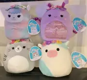 x4 Squishmallows Spring Squad BELANA, BRENDA, TALLY, ARABELLA 7” PLUSH TOY *NEW*