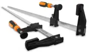 WEN 10236F2 Quick-Adjust 36-Inch Steel Bar Clamps with 2.5" Throat (Two-Pack)