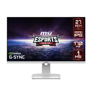 MSI 微星 Optix G274QRFW 平面電競 螢幕 27型 2K 170Hz 顯示器 電腦螢幕 MSI191