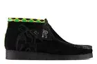Clarks Mens Wallabee Jamaica Bee Boots Black/Multi 26160552