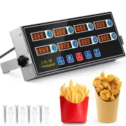 8 Channel Digital Kitchen Timers Commercial Kitchen Timers for Cooking Large Dig