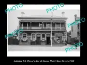 OLD LARGE HISTORICAL PHOTO OF ADELAIDE SA STAR & GARTER HOTEL STURT St 1940
