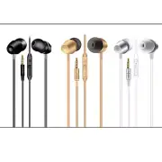 Quality Stereo Wired 3.5mm Jack Earbud in-Ear Headset w/Mic (iPhone Compatible)