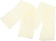 [IWOWHERO] Leg Warmers Ankle Legs Leg Stockings Fur Attached Warm Socks Slouch Socks Winter Socks Long Socks for Girl Socks Stocking Stuffers' Boots Cover% Acrylic White