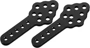 FIXOSHEE 2pcs Height Adjustable Shock Mount Bracket Cnc Machined Angle Adjustable Base for Various Terrains and Driving Conditions