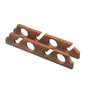Whitecap 60612 Teak Four-Rod Storage Rack Pair