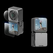 6 in 1 Lens Front and Back Lcd Display 9h 2.5d Tempe Glass Film for Dji Action 2