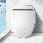 Electronic Bidet, Waterproof Smart Bidet Toilet Seat with Thermostatic Comfort Commode and 4 Cleaning Modes, Led Warm Night Light, Configure Filters, for Home Office