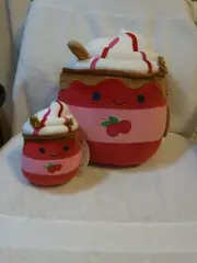Maude Christmas Hot Cocoa Squishmallows 12" & 6 " New With Tags