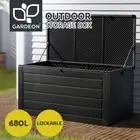 Gardeon Outdoor Storage Box 680L Container Indoor Bench Tool Garden Sheds Chest