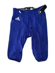 Adidas Climalite Football Pants Large Blue 194BA Royal white $50 retail