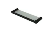AQUA VERA Pearl Glass Shelf with Stainless Steel Frame - Matte Black