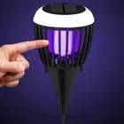 Solar Light Bug Zapper Waterproof Outdoor Mosquito Killer Insect Fly Trap Light