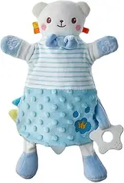 Kids Comforter Lovey - Cartoon Animal Shape Lovey Soother | Birthday Children's Day Nursery Bedding Boys Girls Snuggle Toy Huggable for Stroller, Crib