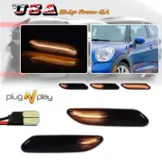 Smoked Sequential Amber LED Side Marker Lights For 2011-2016 MINI Cooper R60 R61 (for: Mini)