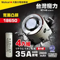 在飛比找ETMall東森購物網優惠-【台灣Molicel】18650高倍率動力型鋰電池2800m