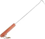 SUPVOX Meat Hook with Handle Durable BBQ Food Flipper Turner for Grilling Roasting Antislip Design for Safe Handling for Home Barbecue Outdoor Cooking