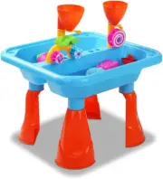 Keezi Water Table, 23Pcs Sandpit Toys Kids Pretend Play Set Toddler Sand Tabl...