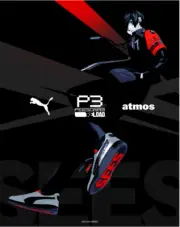 PUMA PALERMO P3R ATMOS Black 403241-01 Men's Size PERSONA3 RELOAD