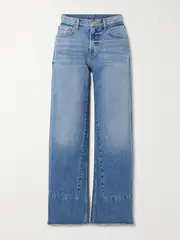 [B SIDES] B SIDES - Marcel Mid-rise Straight-leg Jeans - Mid denim - 25 25 Blue