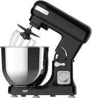 [Cobuy] Stand Mixer with 6.5L Stainless Steel Bowl, Electric Food Processor Classic Kitchen Machine, Chef Machine 6-Speed Control | Black Mix Master