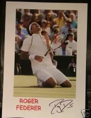 ROGER FEDERER signed Print