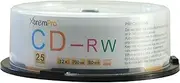 XtremPro CD-RW 12X 700MB 80Min Recordable CD 25 Pack Blank Discs in Spindle - 11043