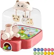 Pinball Machine for Kids, Educational Desktop Game, Cute Bear Pinball Machine for Boys Girls Over 3 Years Old, Funny Reaction Training Arcade Tabletop Game