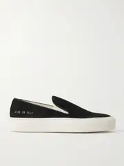 [COMMON PROJECTS] COMMON PROJECTS - Suede Slip-on Sneakers - Black - IT35 IT 35 Black