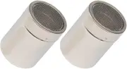 Cabilock 2pcs Coffee Sprinkler Dredge Metal Salt Powder Shaker Ground Coffee Containers Fine Mesh Shaker Coffee Container for Ground Coffee Salt Bottle Stainless Steel Flour Round Can