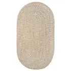 Capel Rugs Worcester Indoor Outdoor Tweed Country Braided Oval Rug Light Brown