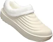 [Yytcsjz] Men's Winter Warm Chef Shoes, Thicken Warm Cotton Lined Professional Oil Water Resistant Nursing Chef Shoes, Arch Support, for Food Service Restaurant Shock Absorbing Clogs