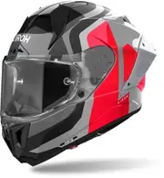 Airoh GP 800 Competition Carbon Helmet, black-grey-red, Size L for Men Black Grey Red