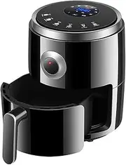 Compact air Fryer with Digital Display Timer Adjustable Temperature Control Healthy Oil Free Low Fat Cooking Size 29.5 * 23 Cm Comfortable Anniversary