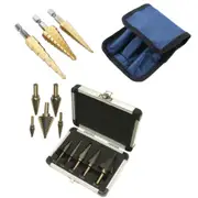 3/5PCS HSS Titanium Coated Drill Bit Set Metric Metal Wood Plastic