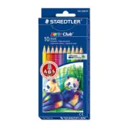 Staedtler Maxi Learners Coloured Pencil 10pk Break Resistant Super Bonded Lead